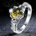 thumbnail image 1 of Bradem Rings Clearance! Gold Plated Rings Love Rings Stackable Rings for Women Rings for Women and Men, Yellow, 7 Lady Ring Clearance Sale, 1X Ring, 1 of 5