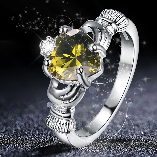 Bradem Rings Clearance! Gold Plated Rings Love Rings Stackable Rings for Women Rings for Women and Men, Yellow, 7 Lady Ring Clearance Sale, 1X Ring