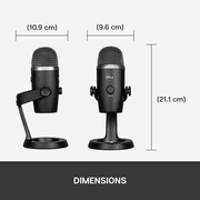 Blue Yeti Nano Premium USB Mic for Recording and Streaming (Blackout)