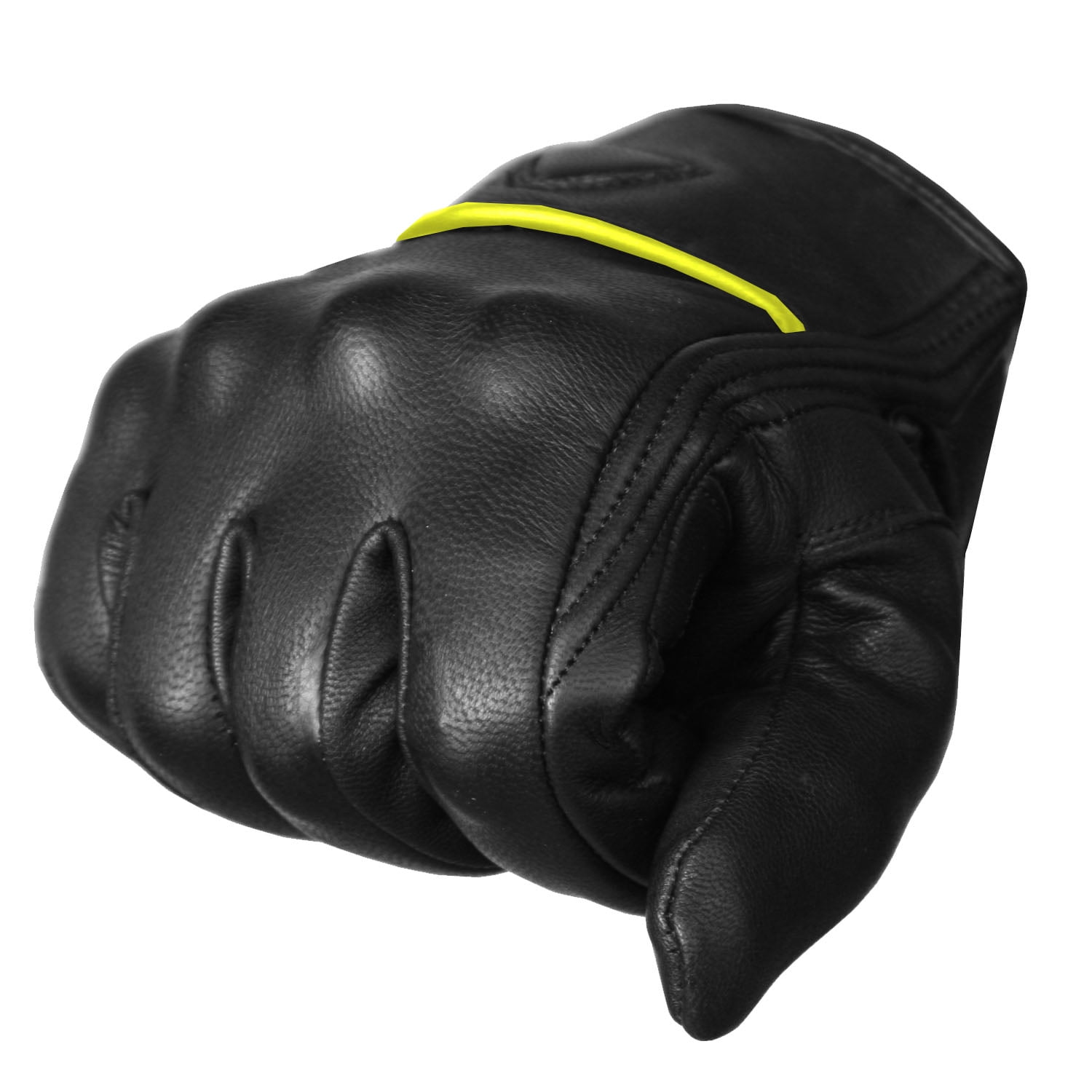 Jackets 4 Bikes Men's Premium Leather Street Motorcycle Protective Cruiser Biker Gel Gloves Blackgreen XXL