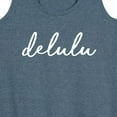 thumbnail image 3 of Instant Message - Delulu Cursive - Women's Racerback Tank Top, 3 of 6