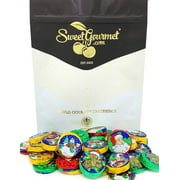 SweetGourmet Christmas Crisp Discs | Milk Chocolate Candy | 1 Pound