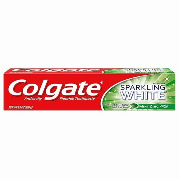 Colgate Sparkling White Whitening Toothpaste, Mint, 8 Ounce
