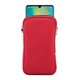 thumbnail image 1 of Funda de de golpes para teléfono móvil grande con cremallera/correa para el cuello para Samsung Galaxy Note 20 Ultra 5G, Note 10+, S20 Plus, A20s/Moto G Power/LG Stylo 5/Pixel 4 XL (rojo) oso de fresa electrónico, 1 of 6