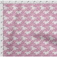 thumbnail image 4 of Soimoi Leaves Print,Cotton Cambric, Quilting Fabric Sold by The Yard 42 Inch Wide, Medium Weight Cotton Fabric, SewingSupplies,Rose Pink, 4 of 5