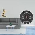 thumbnail image 2 of Estatua del caballo,Estatua de caballo de pie hecha a mano de resina de cafetería,Reloj de gimnasio,Reloj de pared con barra para gimnasio en casa Reloj de culturismo,Sala de entrenamiento, 2 of 8