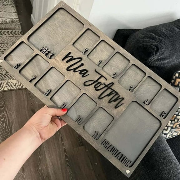 Custom Name School Picture Frame | kindergarten To 12 School Years  Graduation Photo Picture Frame | Home Decor Easy To Use | 1PC