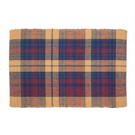 

Mr. MJs Trading AG-01280S-4 19 in. Ribbed Placemats Sunset - Set of 4