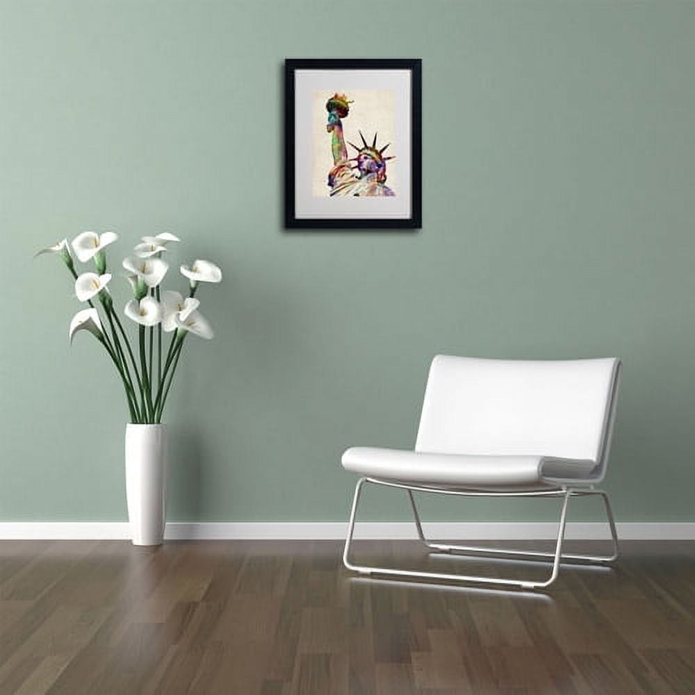 Trademark Art 'Statue of Liberty' Matted Framed Art by Michael Tompsett