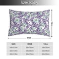thumbnail image 2 of Pofeuu Lavender Flowers Print Polyester Microfiber Plush Pillowcases, Super Soft and Cozy Pillow Case Covers with Envelop Closure（Pillow core not included）-16"x24", 2 of 6