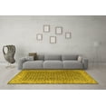 thumbnail image 3 of Ahgly Company Machine Washable Indoor Round Persian Yellow Traditional Area Rugs, 7' Round, 3 of 4