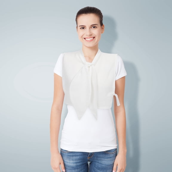 OUNONA White Faux Collar Shirt Accessory with Stylish Lapel Detail for Sweaters, Coats, and Layered Outfits