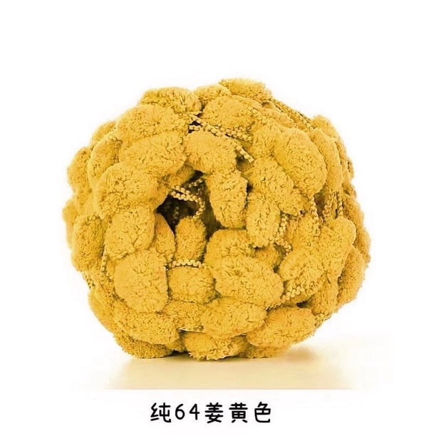 Zhuge Hilo de lana acrílica de felpa suave para tejer a crochet, bobinas de pelo rizado de fieltro de lana cardada de oveja, mecha (100 g, A271)