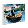 thumbnail image 4 of Stupell Industries Boating Black Bear Animals Painting Unframed Art Print Wall Art, 14 x 11, 4 of 8
