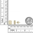 thumbnail image 3 of AVORA 10K Yellow Gold Octagonal Stud Earrings, 3 of 6