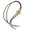 Gold, variant on Contemporary Western themed Bolos Tie Necklace Adjustable PU Cord With Alloy Bullhead Charm Necktie Suitable For Gifts