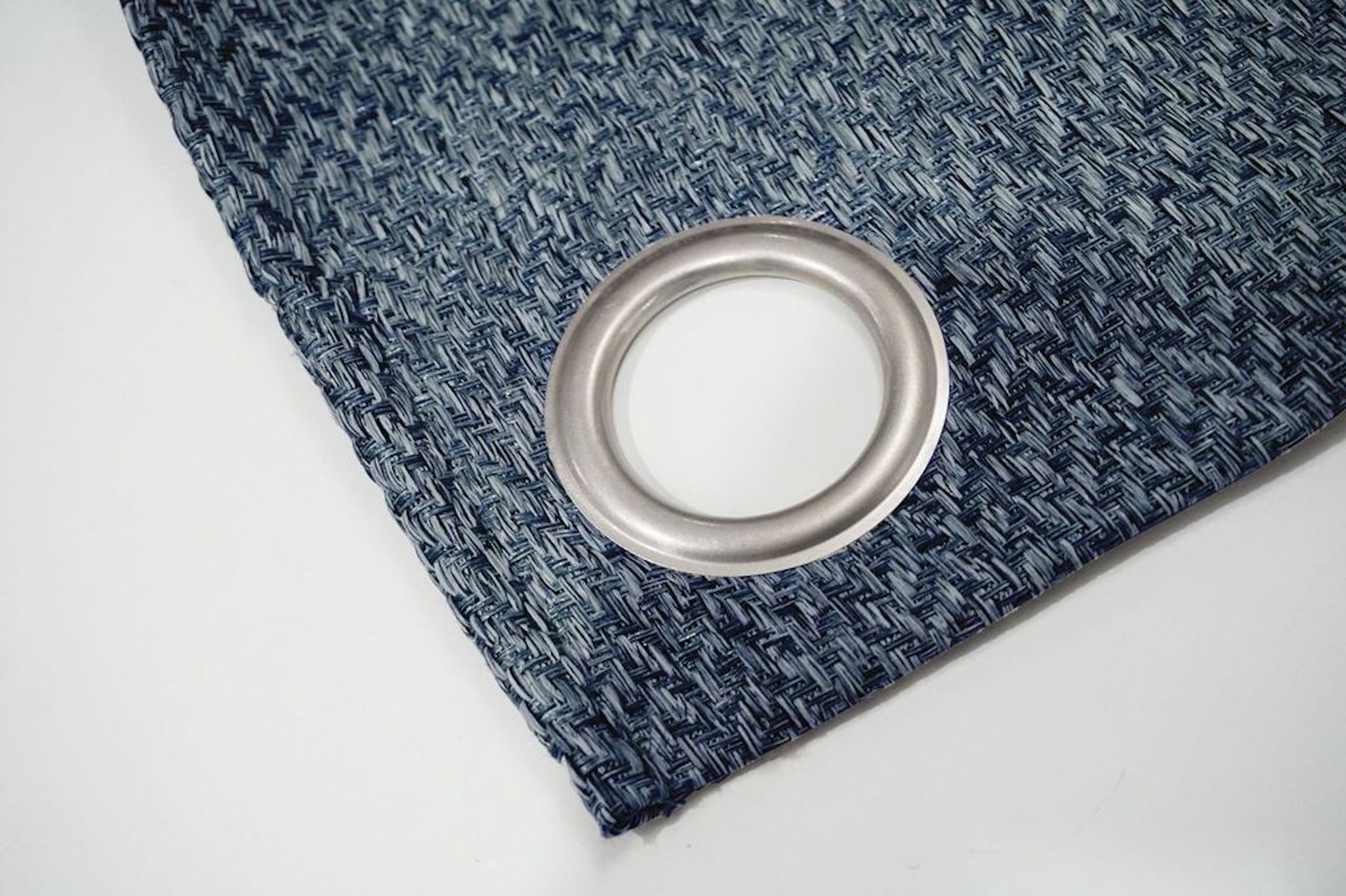 Dainty Home Boston Heavy Textured Blackout Grommet Window Curtain Panel Pair in Blue