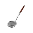 thumbnail image 2 of Stainless Steel Funnel Strainer Fine Mesh Wooden Handle Kitchen Sieve Filtering for Cooking Baking, Silver, 2 of 9
