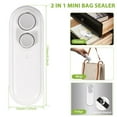 thumbnail image 3 of AMERTEER Mini Bag Sealer Chip Bag Sealer with Cutter and Magnet Handheld Heat Sealer Portable Mini Sealing Machine USB Rechargeable Bag Heat Sealer for Plastic Bags Snack Food Storage（B, 3 of 11