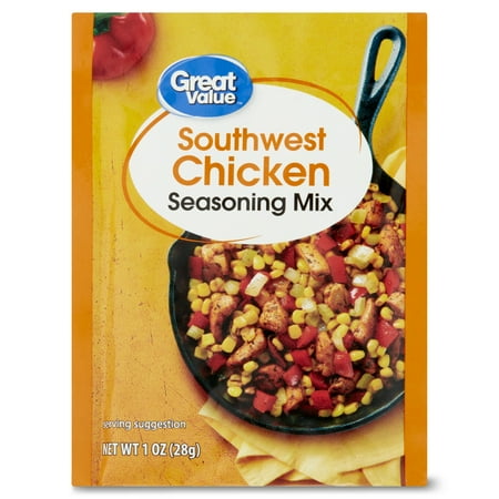Great Value Seasoning Mix, Southwest Chicken, 1 oz