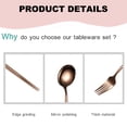 thumbnail image 3 of Travel Utensils Set, Portable Utensils with Case, Chopsticks Fork Spoon Set, Pocket Utensils for Picnic, Camping and Travelrose gold, 3 of 5