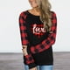 thumbnail image 5 of Camisas A Cuadros de Navidad Para Mujer, Blusas de Manga Larga Con Cuello Redondo Y Costuras Sueltas A La Moda, Blusa de Otoño Odeerbi ODB205594, 5 of 9