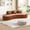 Orange, variant on 109'' Velvet Curved Sofa Couch, Modern Half-Moon Sectional Couch with Raindrop Velvet Upholstery, No Assembly Living Room Sofa for Apartments and Offices, Space-Saving 4-Seater Design,Orange