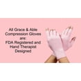 thumbnail image 4 of Grace & Able Compression Gloves Relief from Hand Pain for Women and Men, Arthritis Gloves, 1 Pair, Large, Ballet Pink, 4 of 4