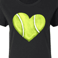 thumbnail image 4 of Inktastic Tennis Ball in Heart Women's T-Shirt, 4 of 5