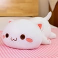 thumbnail image 4 of CYFW Cat Stuffed Animals, Soft Cat Plush Pillow Kawaii Kitten Stuffed Animal Toy Gifts for Kids Boys Girls Room Decor (White Round Eyes, 15in/37cm), 4 of 7
