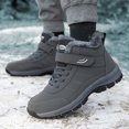 thumbnail image 3 of Zapatos para personas mayores, zapatos de algodón acolchados de terciopelo de caña alta de otoño e invierno para hombres, zapatos deportivos antideslizantes para caminar, botas de nieve, 3 of 6