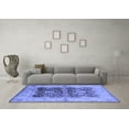 thumbnail image 3 of Ahgly Company Indoor Round Oriental Blue Traditional Area Rugs, 6' Round, 3 of 4