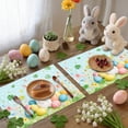 thumbnail image 6 of HuiXinOu Easter Themed Placemat 45x30cm with Rabbit Egg Clover Pattern Waterproof Table Mat for Holiday Dining Party Decor, 6 of 6