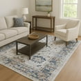 thumbnail image 7 of Addison Rugs Mayfield Premium Machine Washable Traditional Border Blue Rectangle Rug, 8' x 10', 7 of 7