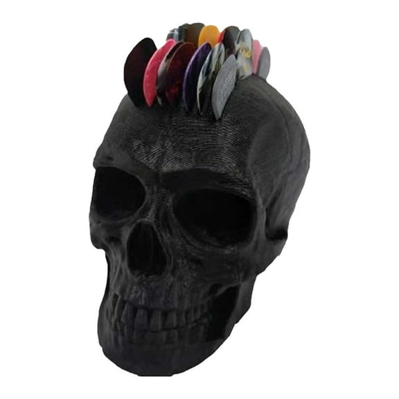 Gothic Realistic Skull Guitar Pick Holder, Great Gift for Guitar Enthusiasts
