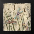 thumbnail image 2 of Reynolds, Jade 15x15 Black Modern Framed Museum Art Print Titled - Dancing Dragonflies I, 2 of 5