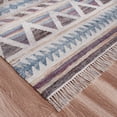 thumbnail image 3 of Laddha Home Designs 7.75' x 9.75' Hand Woven Geometric Striped Area Throw Rug - Multicolor, 3 of 7