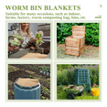 thumbnail image 6 of 2 Ft X 2Ft Worm Blanket Farm Kit Bin Worms for Composting Fits Many Bag Keeping, 6 of 7