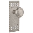 thumbnail image 1 of Nostalgic Warehouse Craftsman Plate with Deco Knob, Privacy - 2.75", Satin Nickel, 1 of 1