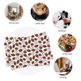 thumbnail image 6 of Rocae Football Printed Heat Resistant Place Mats,Classic Hemstitch Cloth Fabric Placemats Imitation Linen Place Mat Table Mats 18x12 inch, 6 of 9