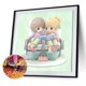 thumbnail image 4 of Cuadros Decorativos Muñeca familiar de dibujos animados 5D Pintura de diamante redondo completo DIY Mosaic Craft (B665) Wdftyju  embutido en tela, 4 of 9