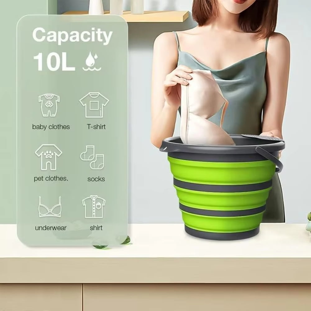 Foldable Washer Foldable Washer Bucket Portable Personal Clothes Washer Ultrasonic Turbine Washer for Socks Underwear