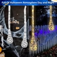 thumbnail image 5 of TETOU 3 Pcs Halloween Spider Egg Sacs,39 Inch Hanging Spider Egg Web with Led Lights Decor for Outdoor Tree Yard Garden Door Horror Halloween Party Decoration(Warm white), 5 of 6
