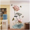 thumbnail image 1 of Pegatinas de flores para fondo de pared de sala de estar, pegatinas de decoración de pared de dormitorio, papel tapiz autoadhesivo, 1 of 4
