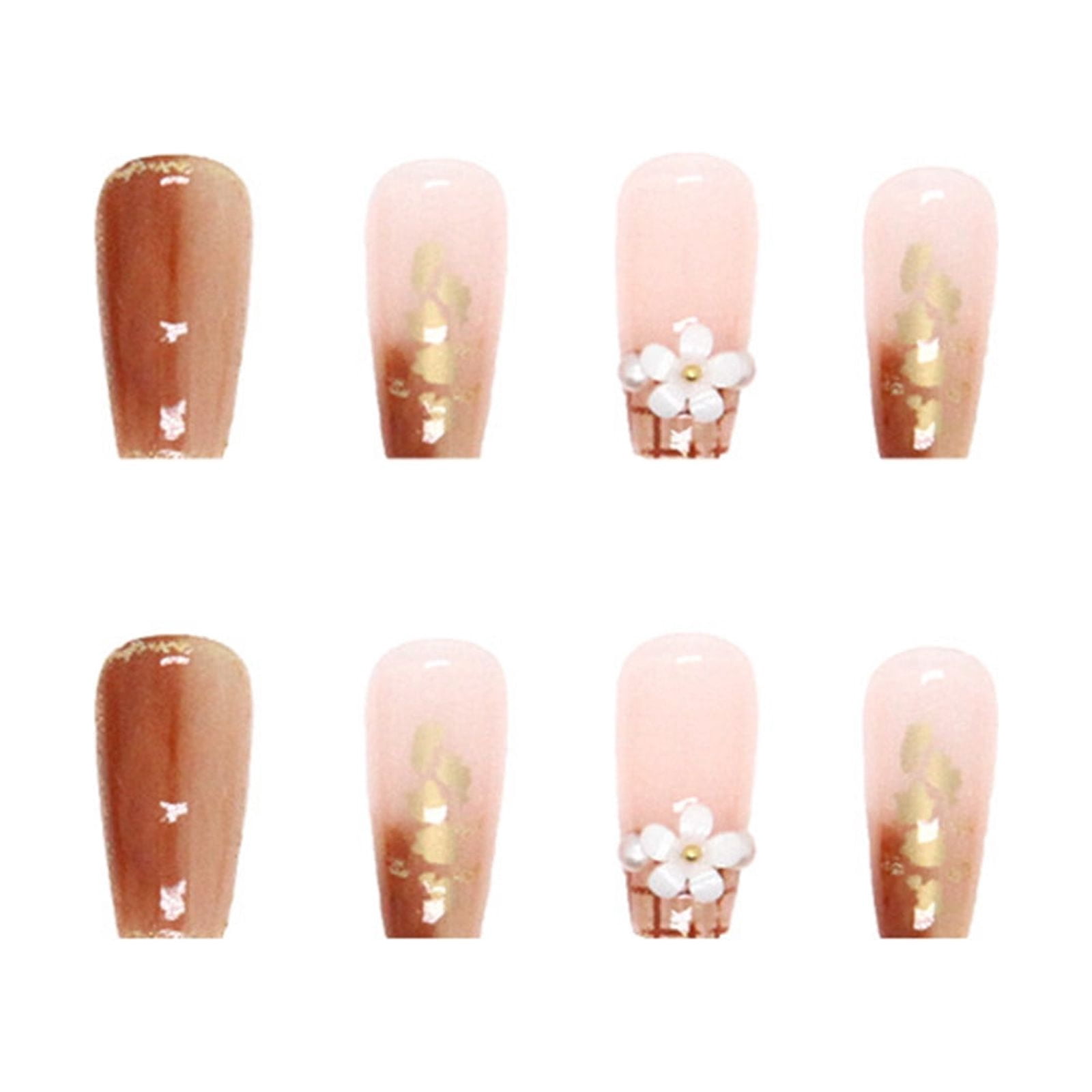 Pearl Nail Tips Clear Nail Tips Acrylic under 10 Long Coffin Nails C Tip Nails Short on Nails Clear Coffin Shaped Nail Tips Clear Ballerina Nail Tips Extra Long False Nail Tips Coffin