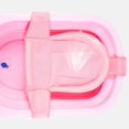 thumbnail image 1 of Red de ducha para bebé, bolsa de ducha para recién nacido, red de baño para niños, bañera, marco de baño ajustable, alfombrilla de baño, cama de baño (rosa), 1 of 5