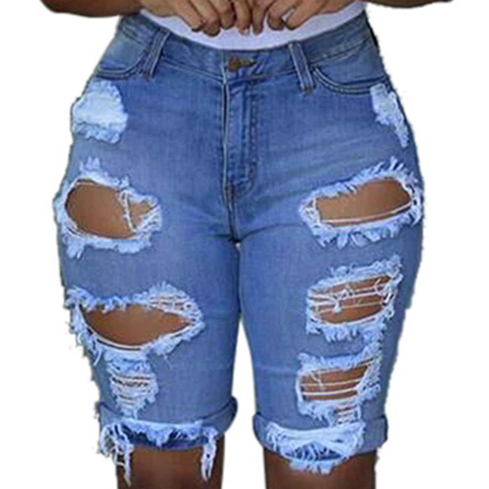 denim shorts ripped womens