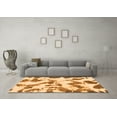 thumbnail image 3 of Ahgly Company Indoor Rectangle Abstract Orange Modern Area Rugs, 7' x 10', 3 of 4