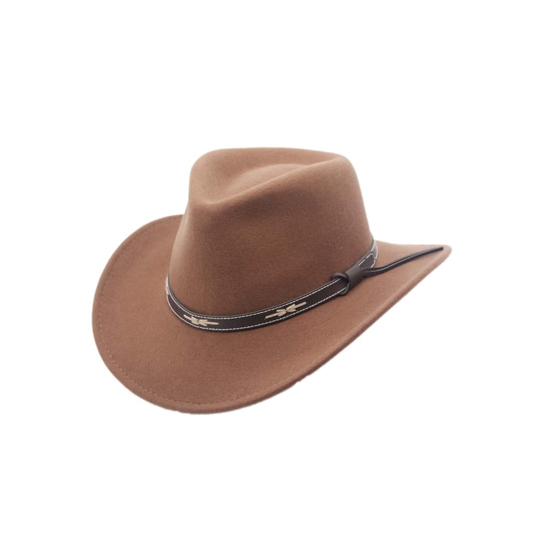 Santa Fe Crushable Wool Felt Outback Western Style Cowboy  display picture 3
