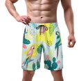 thumbnail image 2 of NICKSUN Men's Swim Trunks, Cute Print Quick Dry Summer Board Beach Shorts with Mesh Lining and Pockets, 2 of 6